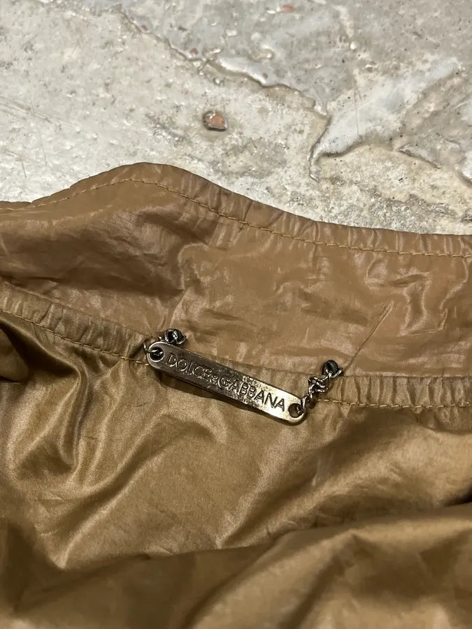 2000s Dolce & Gabbana Bronze Zip Jacket vBPSmRa 8