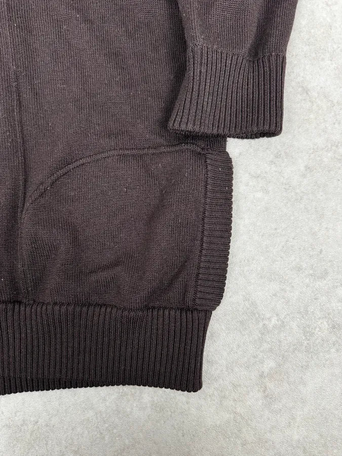 AW2005 Dolce & Gabbana Brown & Grey Layered Double Cardigan Sweater qGaErwU 8