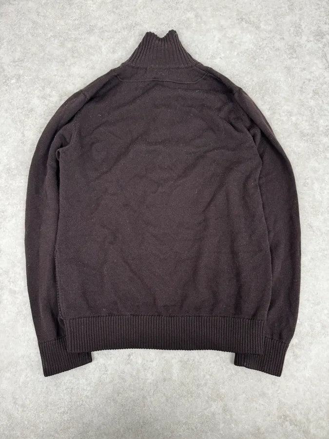 AW2005 Dolce & Gabbana Brown & Grey Layered Double Cardigan Sweater qGaErwU 4