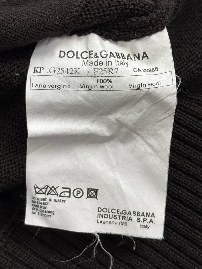 AW2005 Dolce & Gabbana Brown & Grey Layered Double Cardigan Sweater qGaErwU 10