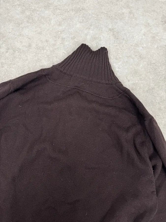 AW2005 Dolce & Gabbana Brown & Grey Layered Double Cardigan Sweater qGaErwU 7