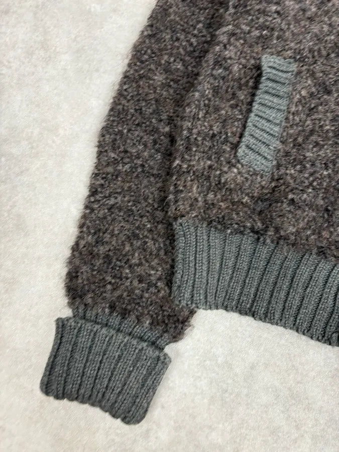 AW2008 Dolce & Gabbana Brown & Khaki Wool Cardigan TWmplSE 7