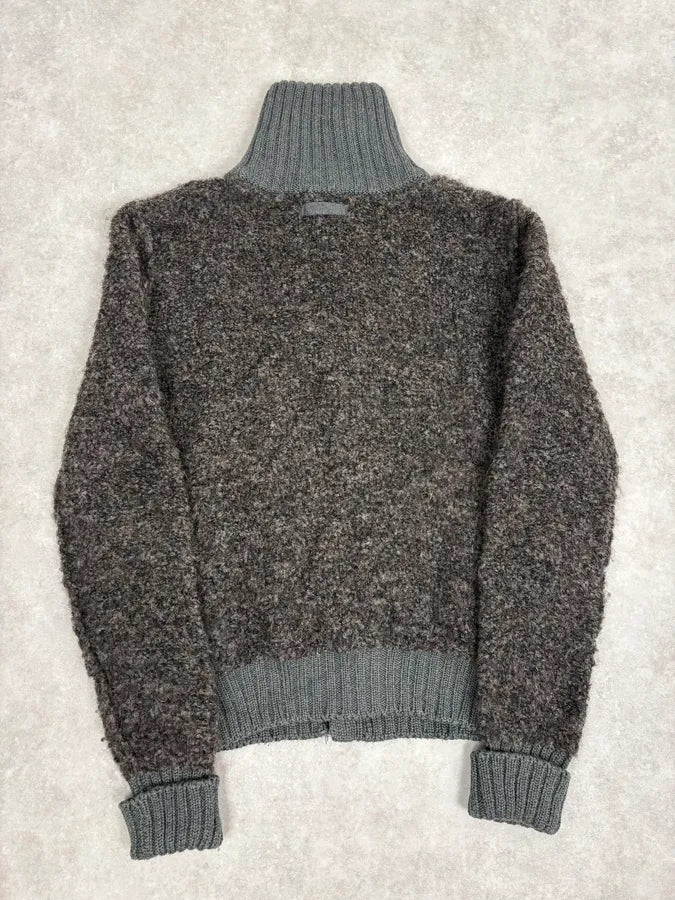 AW2008 Dolce & Gabbana Brown & Khaki Wool Cardigan TWmplSE 5