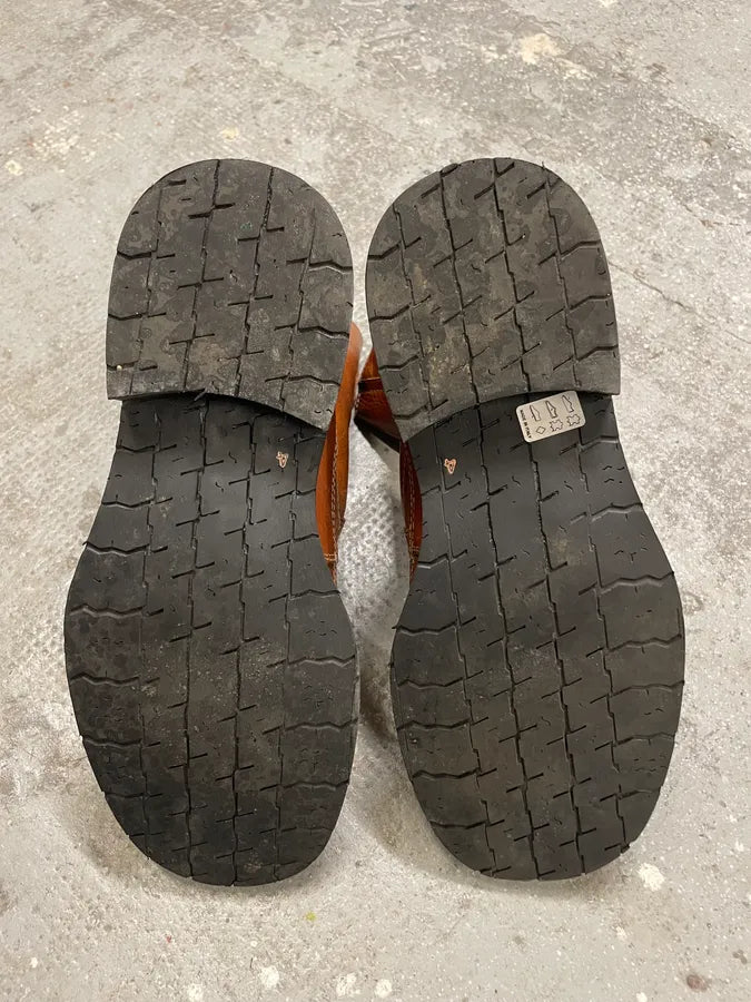 2000s Dolce & Gabbana Brown Ankle Leather Boots OLWEIHV 6