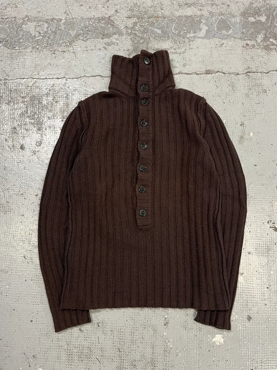2000s Dolce & Gabbana Brown Buttoned Collar Longsleeves GqyszwC 2