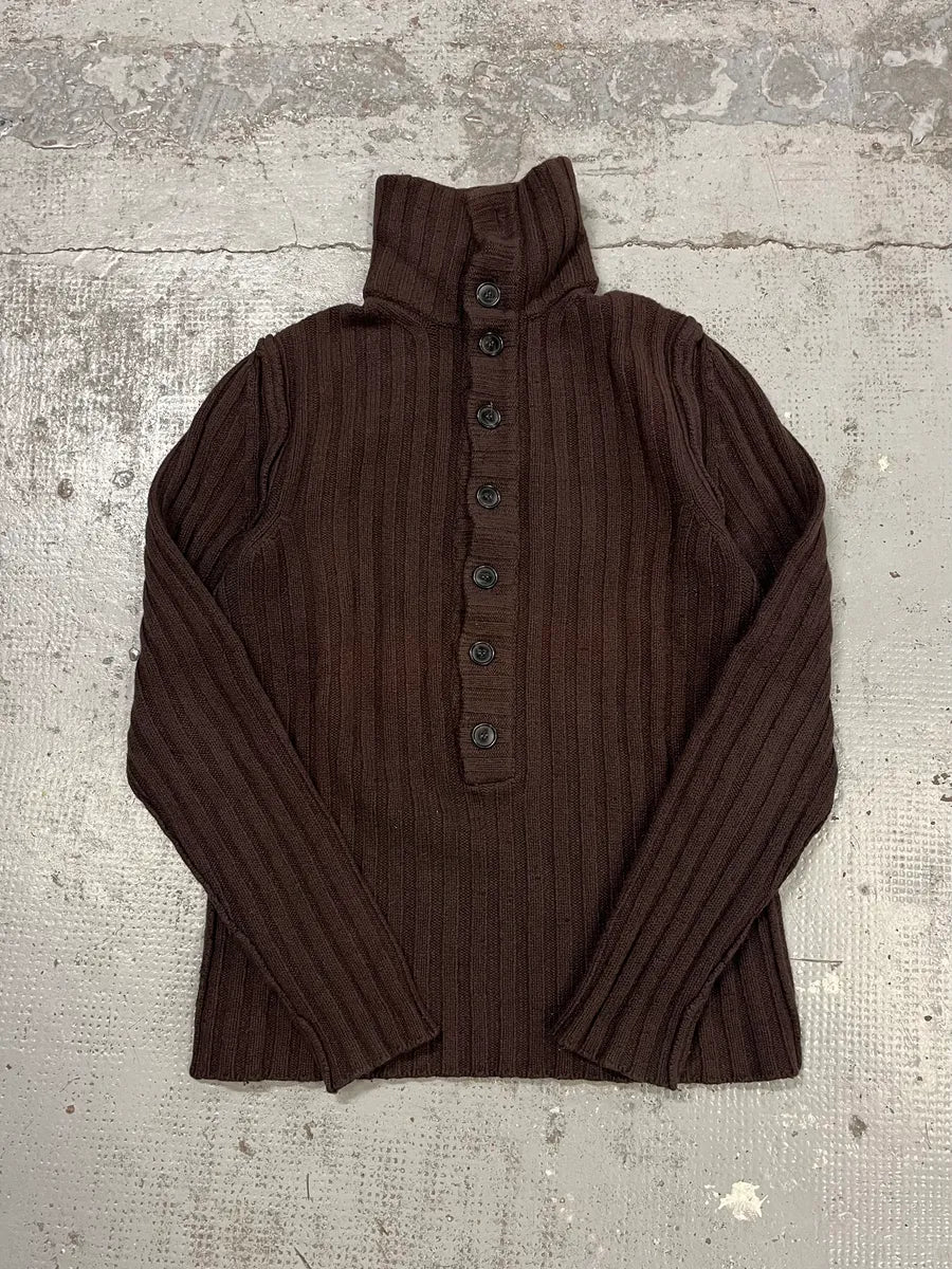 2000s Dolce & Gabbana Brown Buttoned Collar Longsleeves GqyszwC 3
