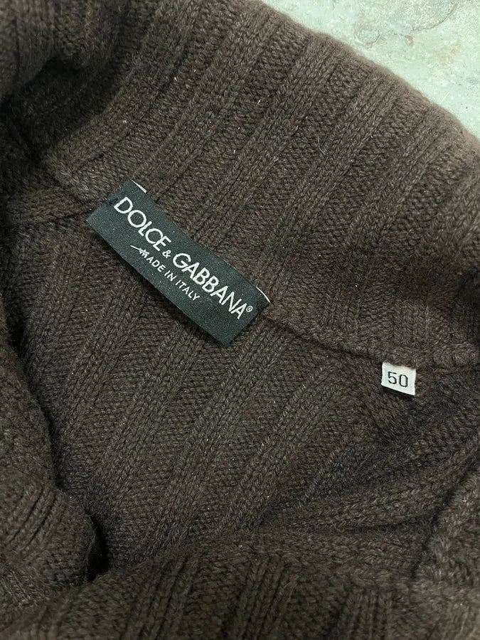 2000s Dolce & Gabbana Brown Buttoned Collar Longsleeves GqyszwC 7