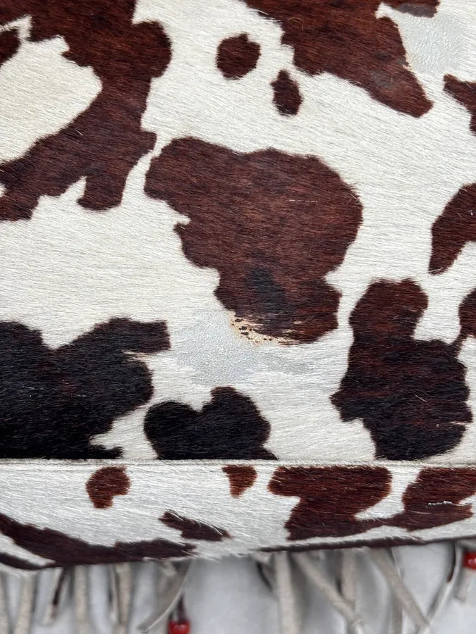 AW2004 Dolce & Gabbana Brown Calf Hair Cow Print Handle Bag JiPbfXu 12