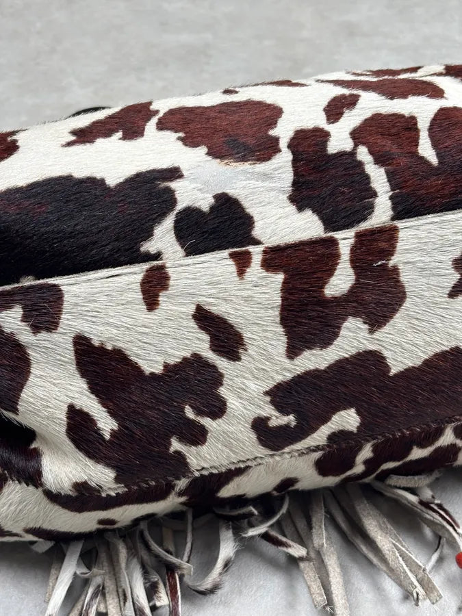 AW2004 Dolce & Gabbana Brown Calf Hair Cow Print Handle Bag JiPbfXu 17