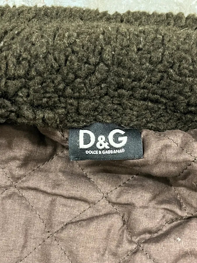 2000s Dolce & Gabbana Brown Cardigan  Wool Jacket fIxfPVz 8