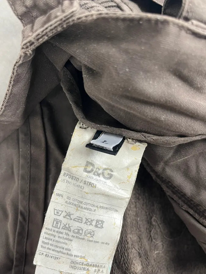SS2006 Dolce & Gabbana Brown Cargo Jogger Pants vaylKfy 11