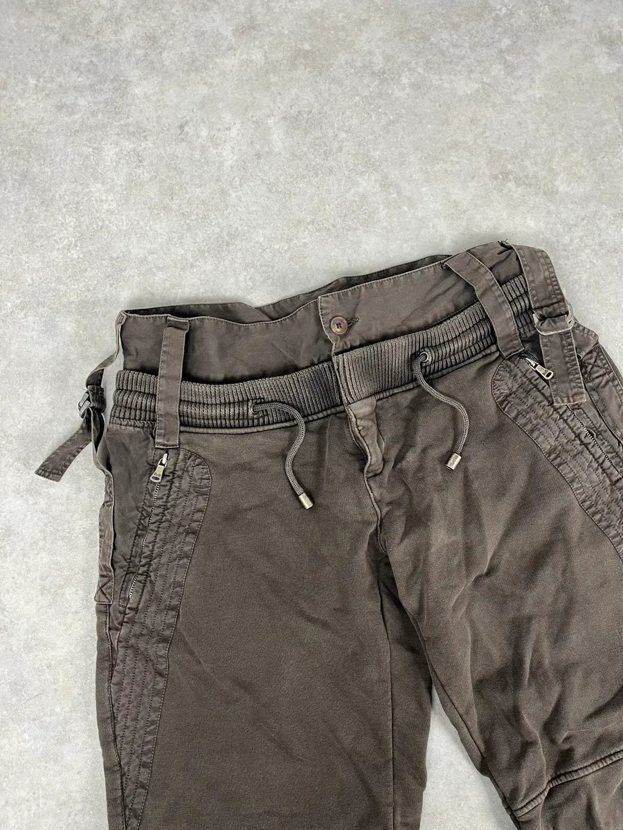 SS2006 Dolce & Gabbana Brown Cargo Jogger Pants vaylKfy 5