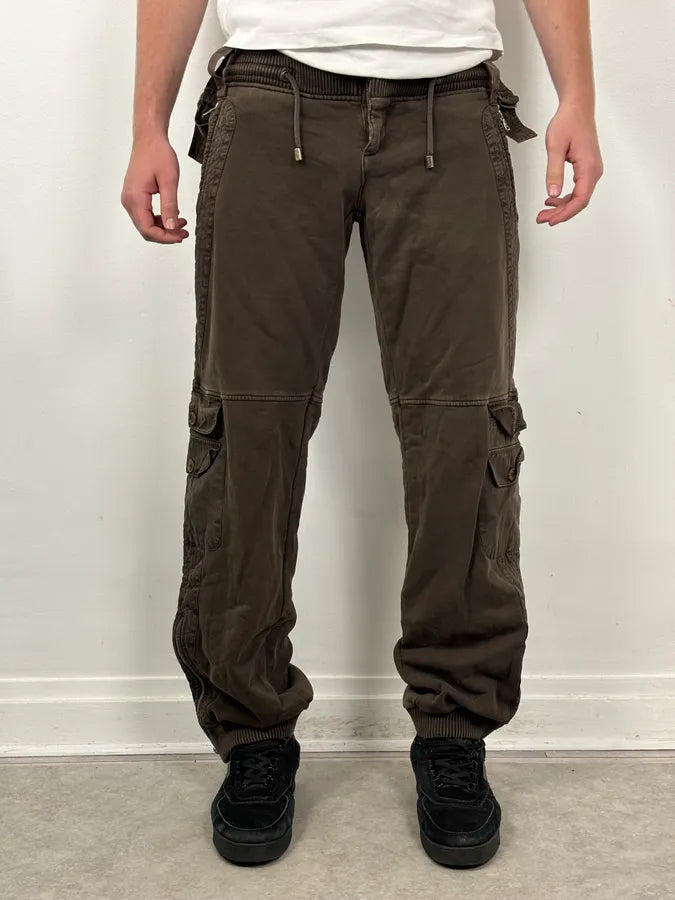 SS2006 Dolce & Gabbana Brown Cargo Jogger Pants vaylKfy 1