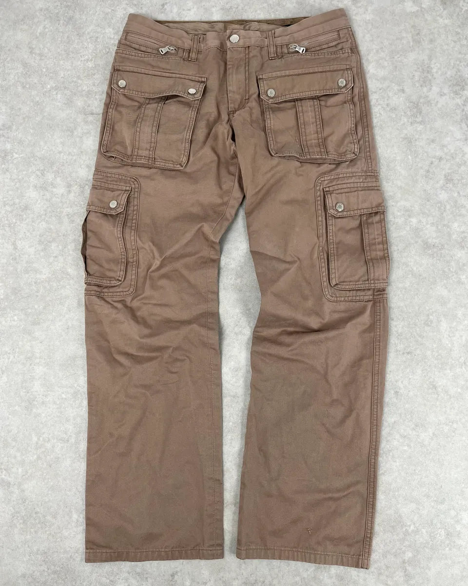 2000s Dolce & Gabbana Beige Cargo Pants hMUcxts 0