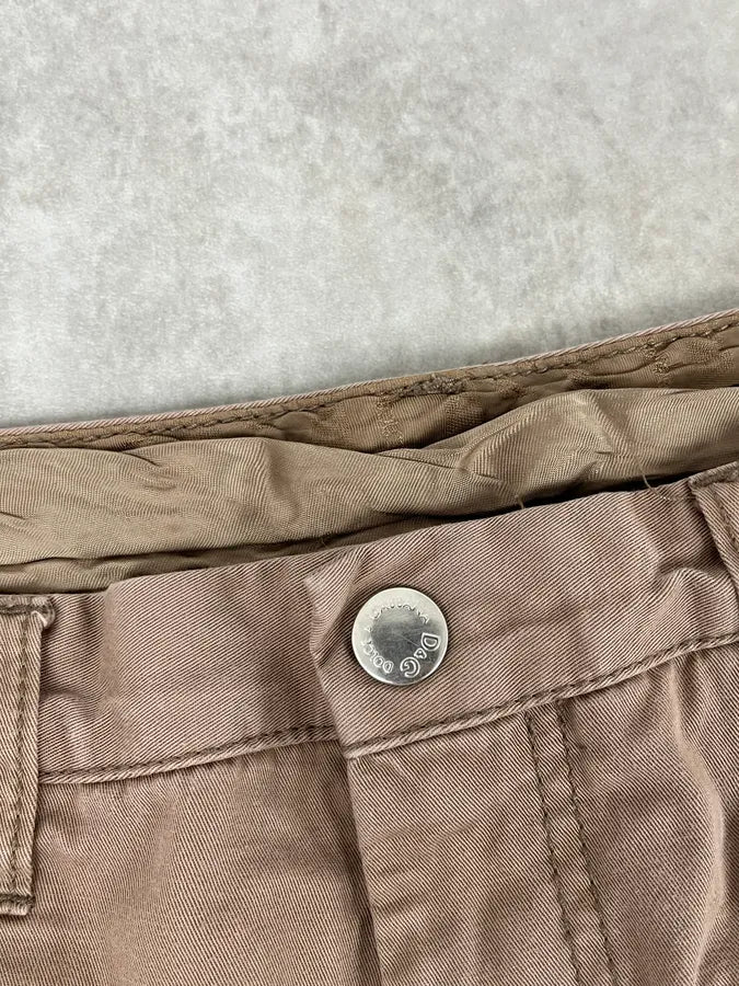 2000s Dolce & Gabbana Beige Cargo Pants hMUcxts 9