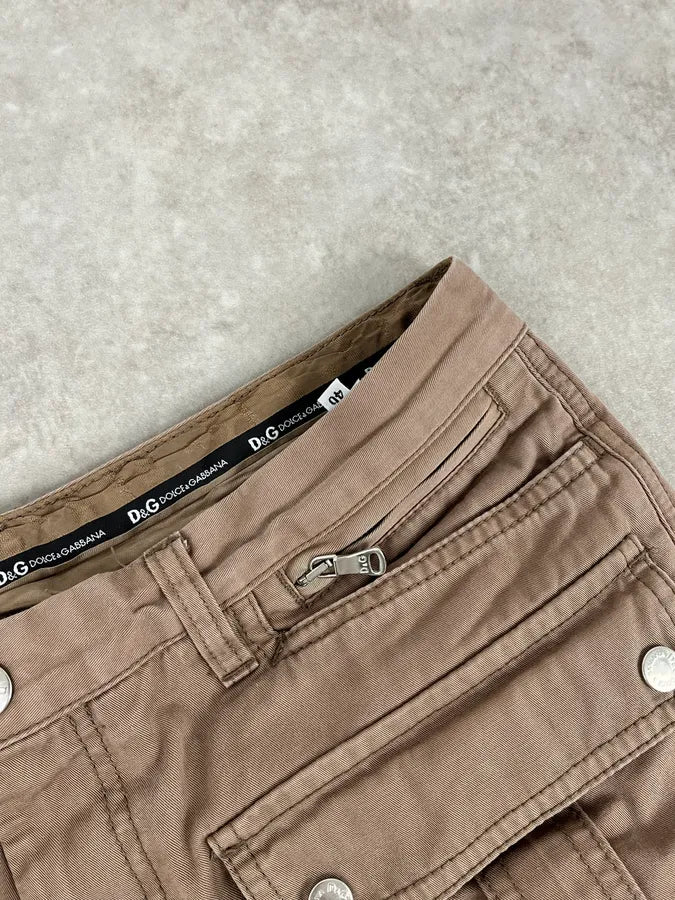 2000s Dolce & Gabbana Beige Cargo Pants hMUcxts 8