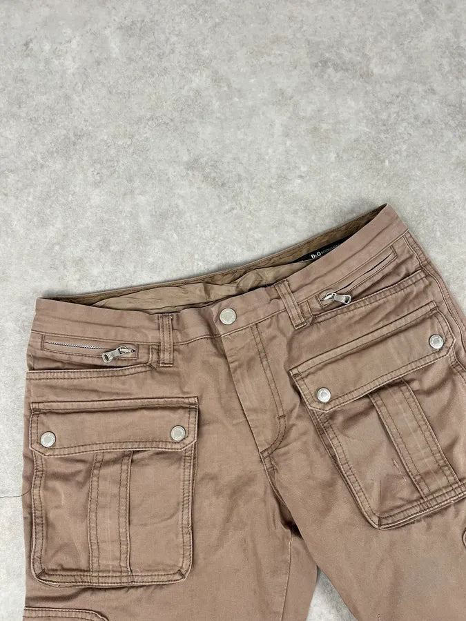 2000s Dolce & Gabbana Beige Cargo Pants hMUcxts 4