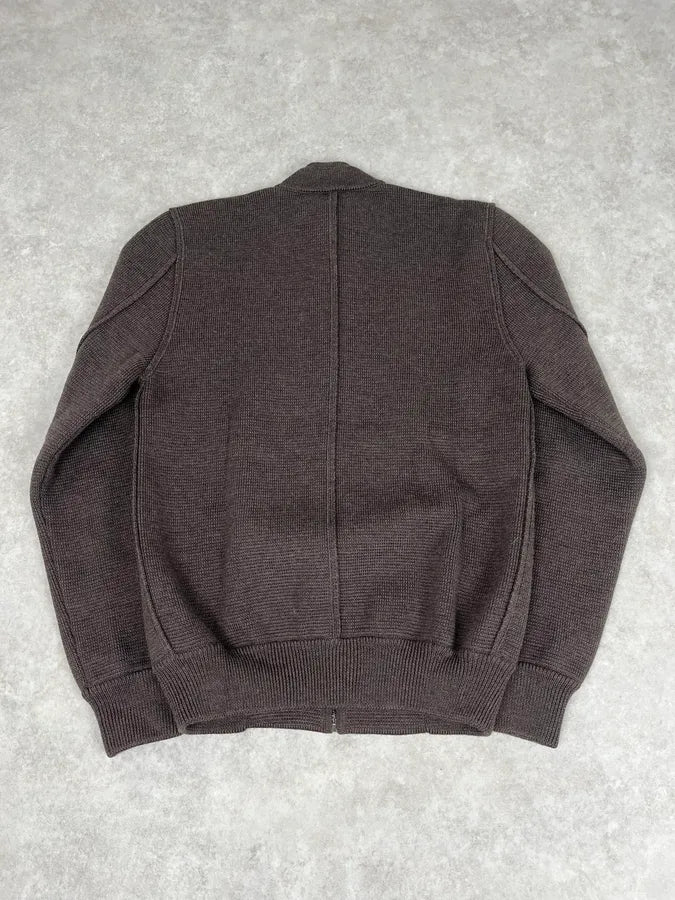 2000s Dolce & Gabbana Brown Classy Zip-up Sweater jQiCryH 5