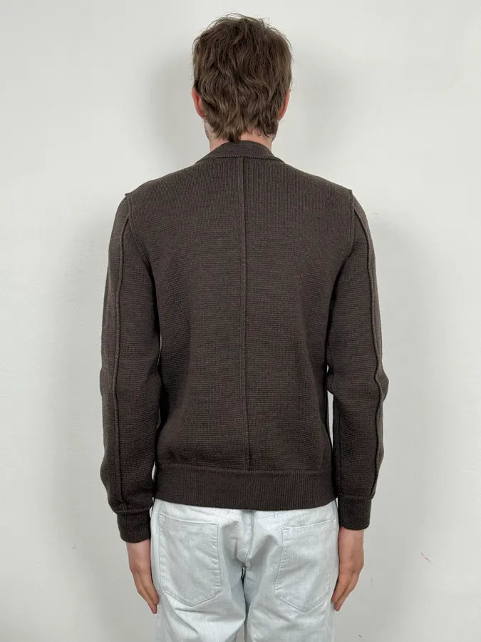 2000s Dolce & Gabbana Brown Classy Zip-up Sweater jQiCryH 2