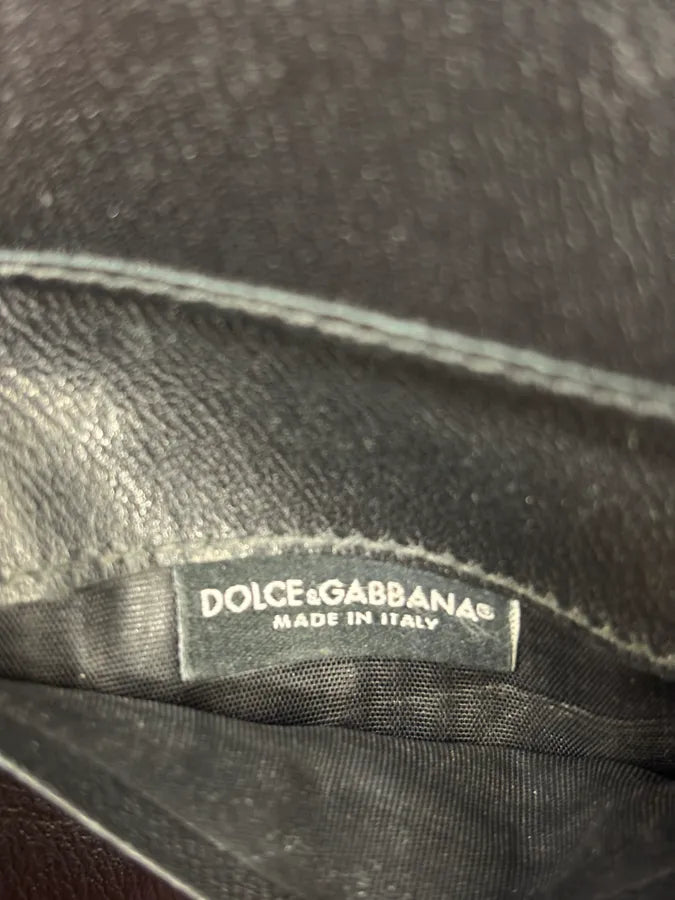 2000s Dolce & Gabbana Brown Crocodile Effect Leather Wallet QzxkiHP 4