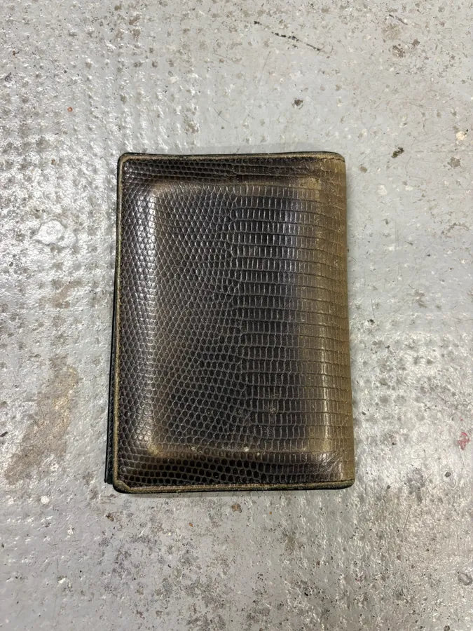 2000s Dolce & Gabbana Brown Crocodile Effect Leather Wallet QzxkiHP 1