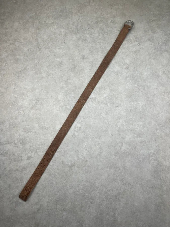 2000s Cavalli Brown Eroded Leather Belt IPpeaUL 3
