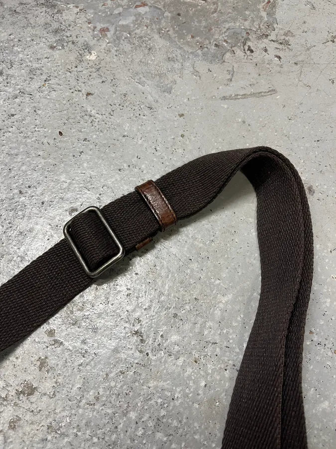 2000s Dolce & Gabbana Brown Eroded Leather Shoulder Bag (OS) APvoYjW 5