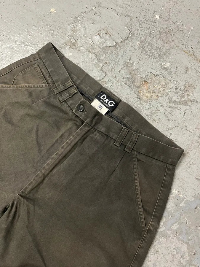 2000s Dolce & Gabbana Brown Faded Cozy Large Pants nCXKXoe 6