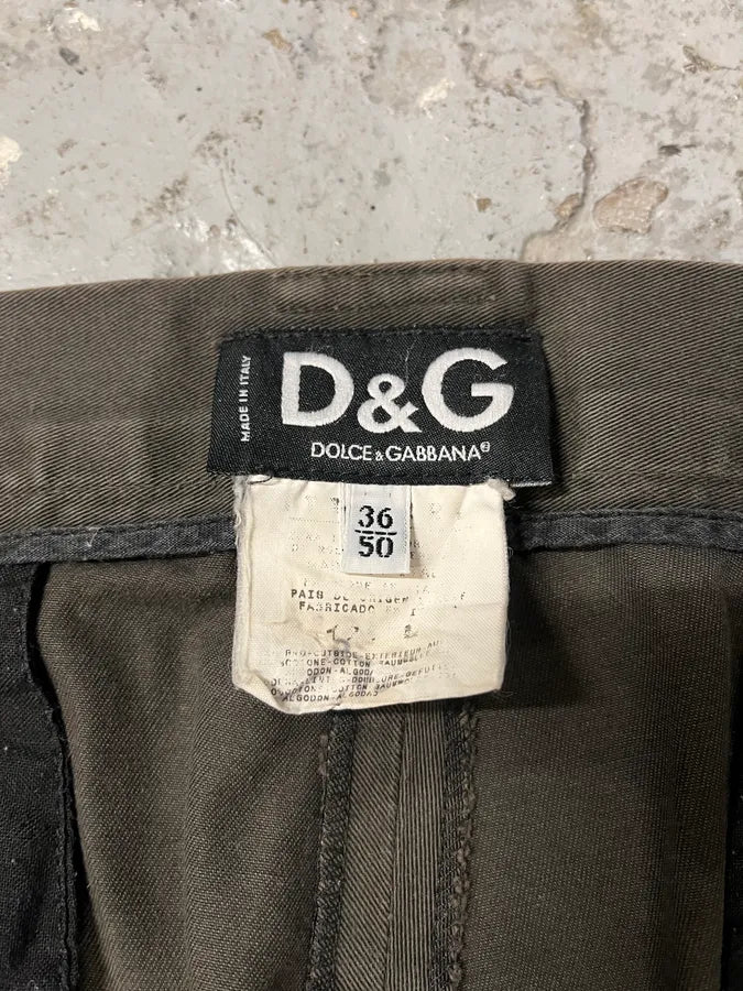 2000s Dolce & Gabbana Brown Faded Cozy Large Pants (M/L) nCXKXoe 8