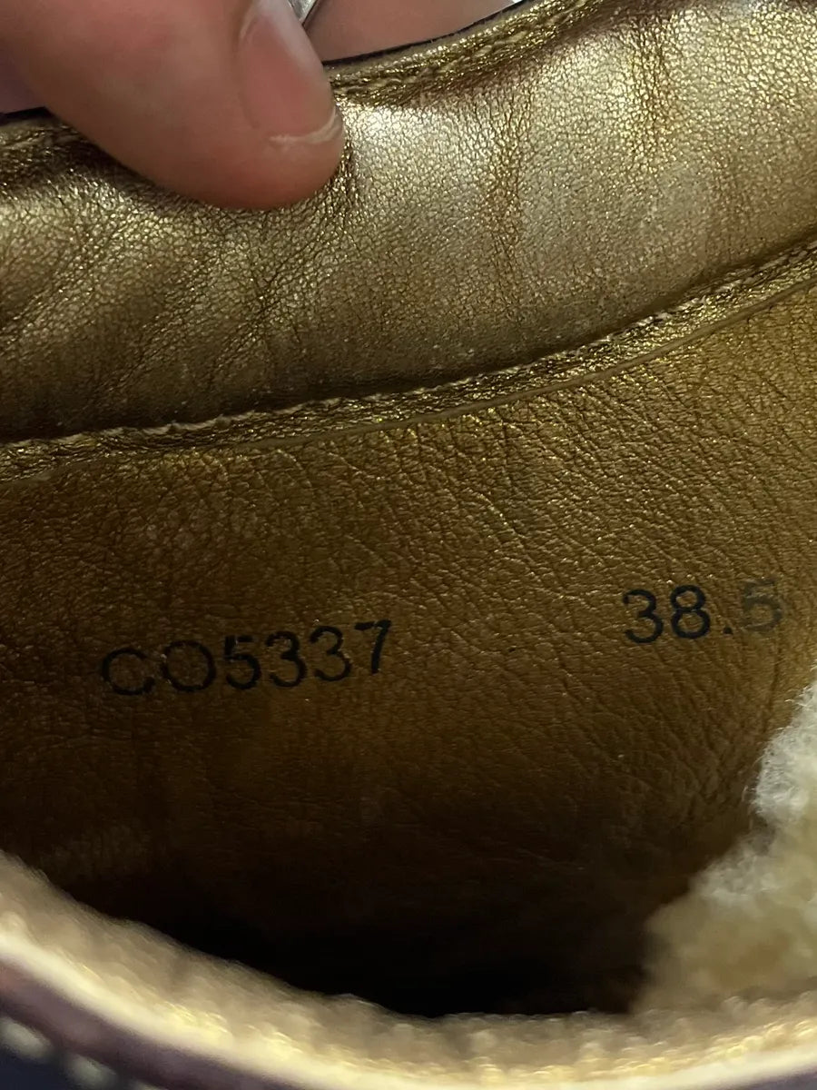 2000s Dolce & Gabbana Brown Fur Ankle Leather Boxing Boots CVsCzxY 8