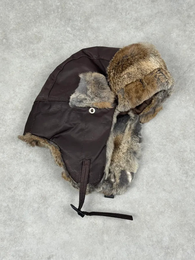 2000s Dolce & Gabbana Brown Fur Chapka Hat EcjmQSL 12