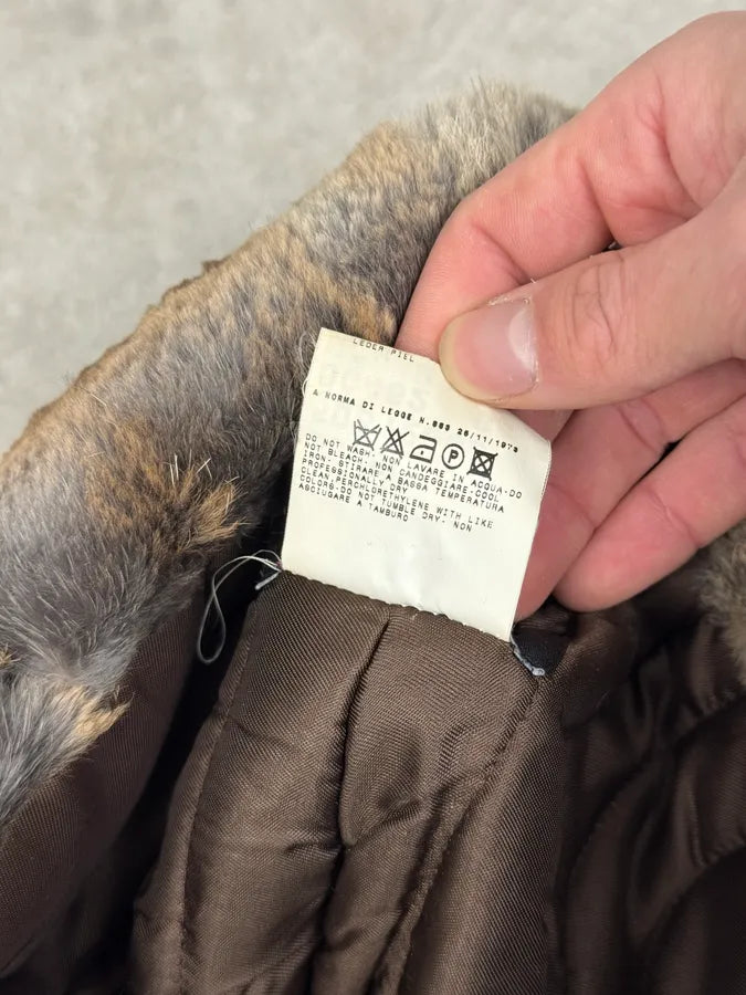 2000s Dolce & Gabbana Brown Fur Chapka Hat EcjmQSL 9