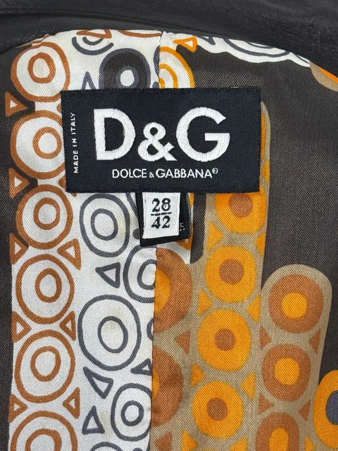 2000s Dolce & Gabbana Brown Fur Leather Trench Coat swJayws 9