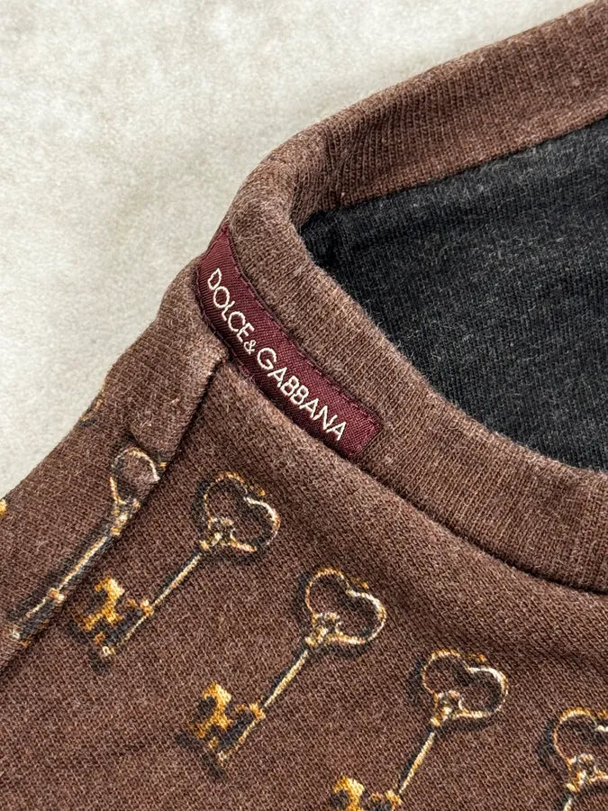 AW2014 Dolce & Gabbana Brown Knight Axe Sweater INgYvEl 9