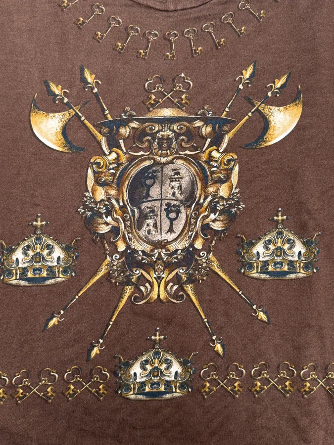 AW2014 Dolce & Gabbana Brown Knight Axe Sweater INgYvEl 6