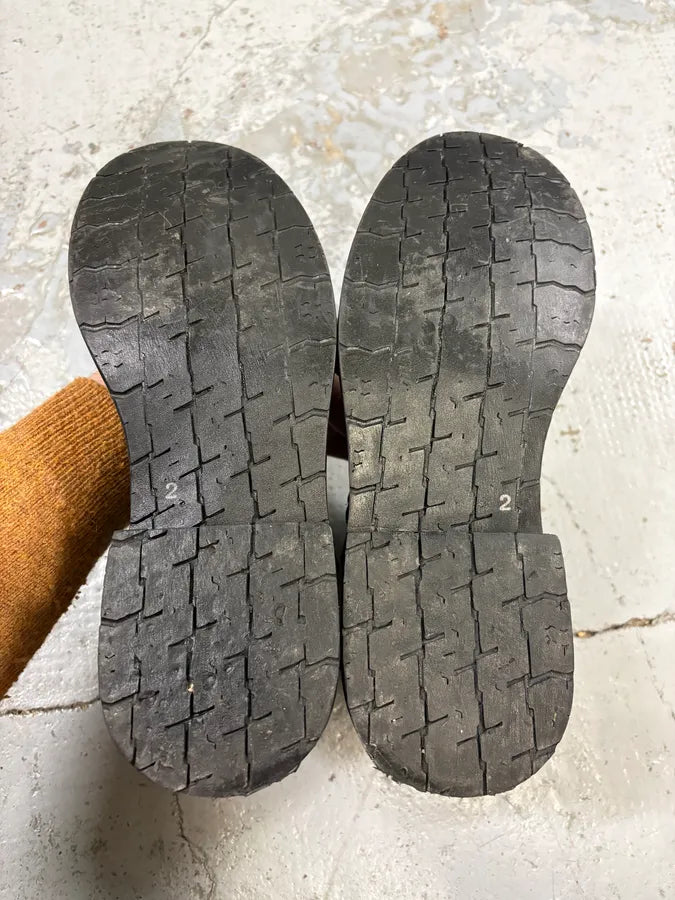 2000s Dolce & Gabbana Brown Leather Ankle Boots nOIpNxz 8