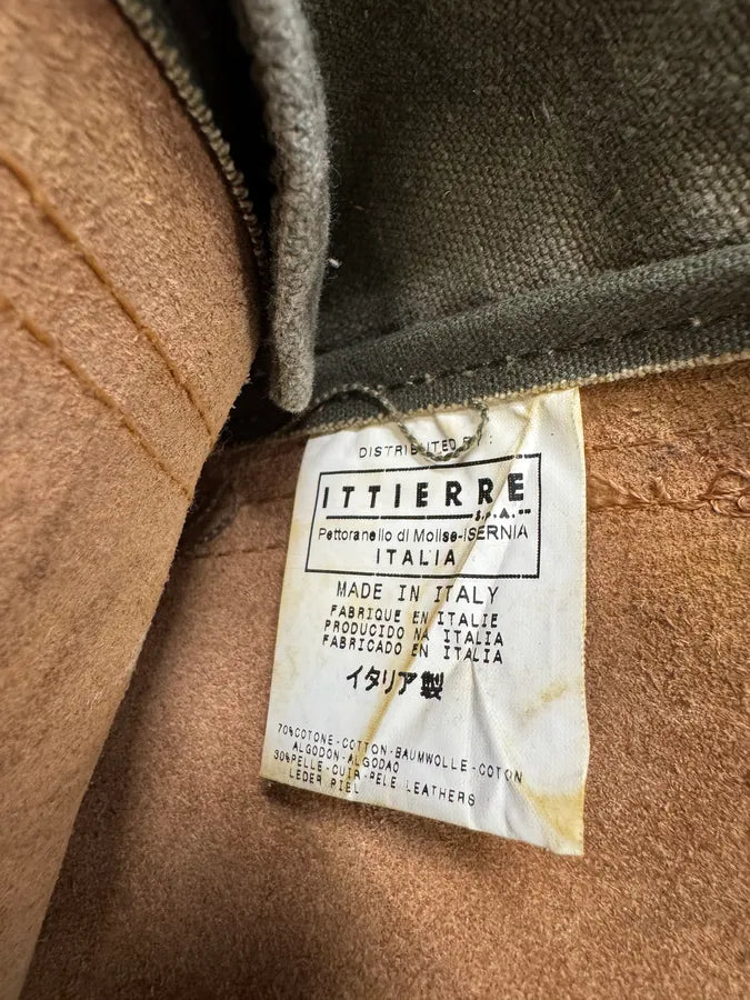 2000s Dolce & Gabbana Brown Leather Canvas Shoulder Bag (OS) AeQHOZs 9