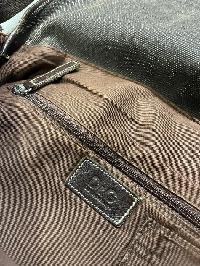 2000s Dolce & Gabbana Brown Leather Hybrid Shoulder Bag (OS) CQLNpOM 10