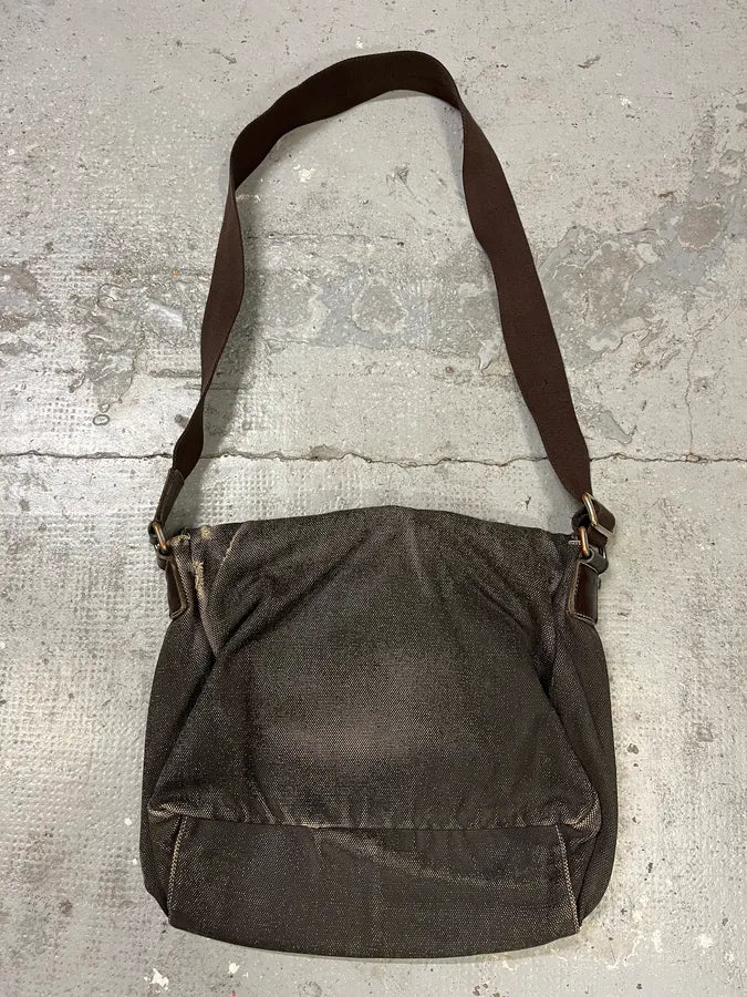 2000s Dolce & Gabbana Brown Leather Hybrid Shoulder Bag (OS) CQLNpOM 8