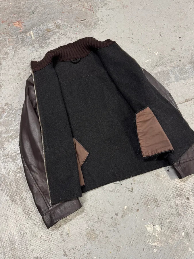 2000s Dolce & Gabbana Brown Leather Jacket JdKlaMx 8