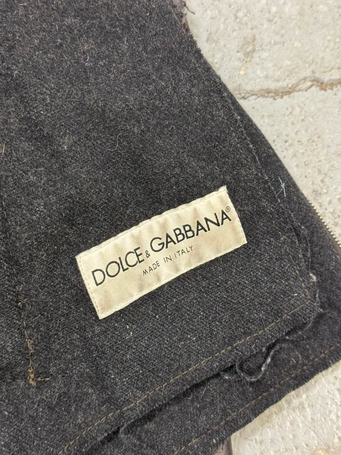 2000s Dolce & Gabbana Brown Leather Jacket JdKlaMx 9