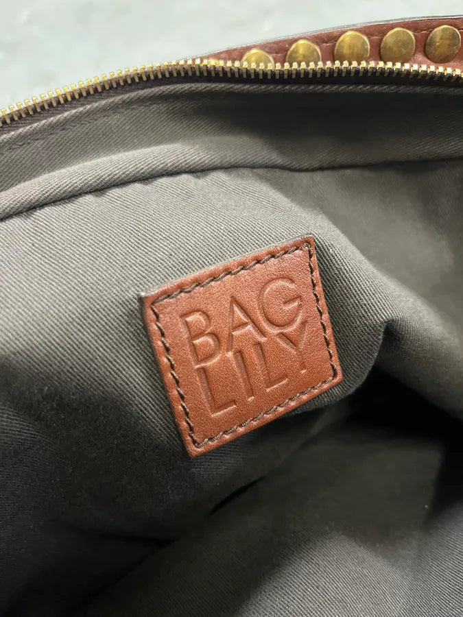 2000s Dolce & Gabbana Brown Leather Leopard Handle Bag gTyiLOq 11