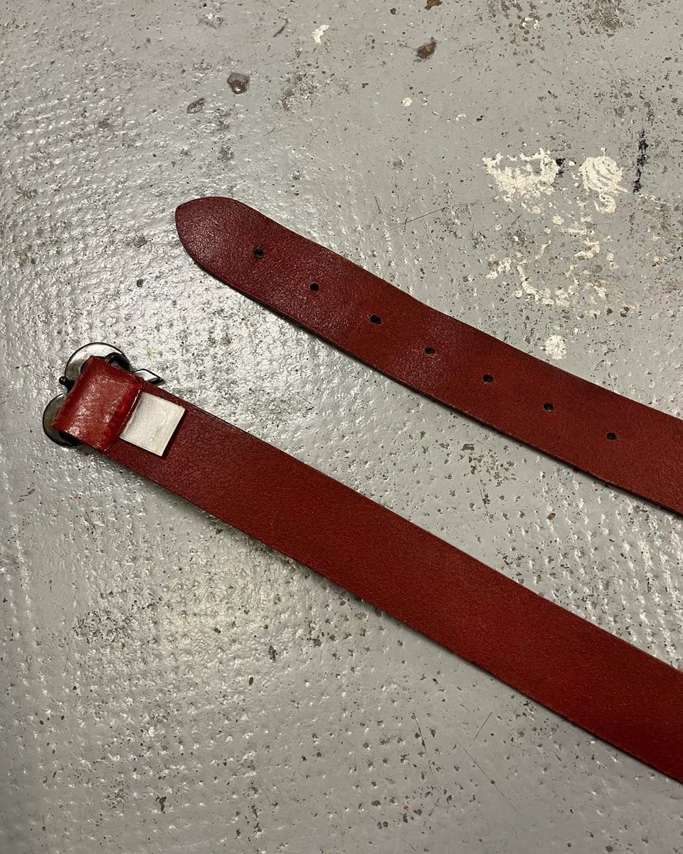 2000s Dolce & Gabbana Brown Leather Logo Belt WRihjuJ 3