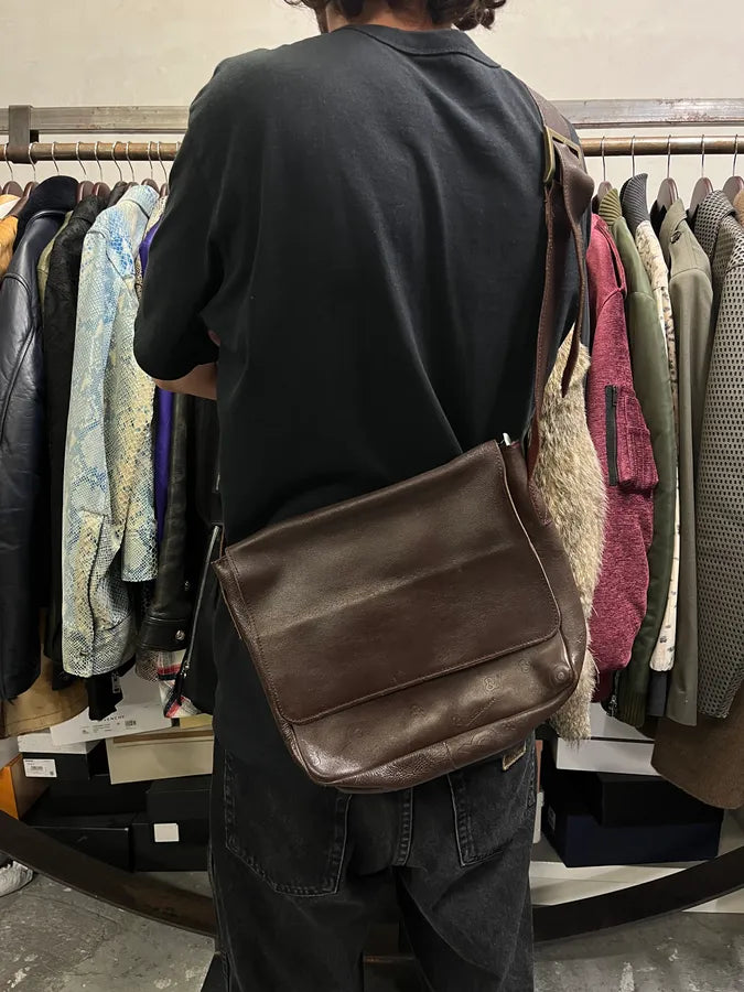 2000s Dolce & Gabbana Brown Leather Shoulder Bag FJnwRVq 1