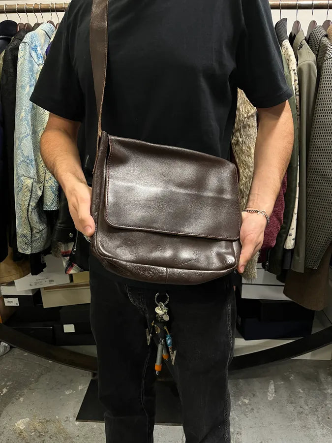 2000s Dolce & Gabbana Brown Leather Shoulder Bag FJnwRVq 2