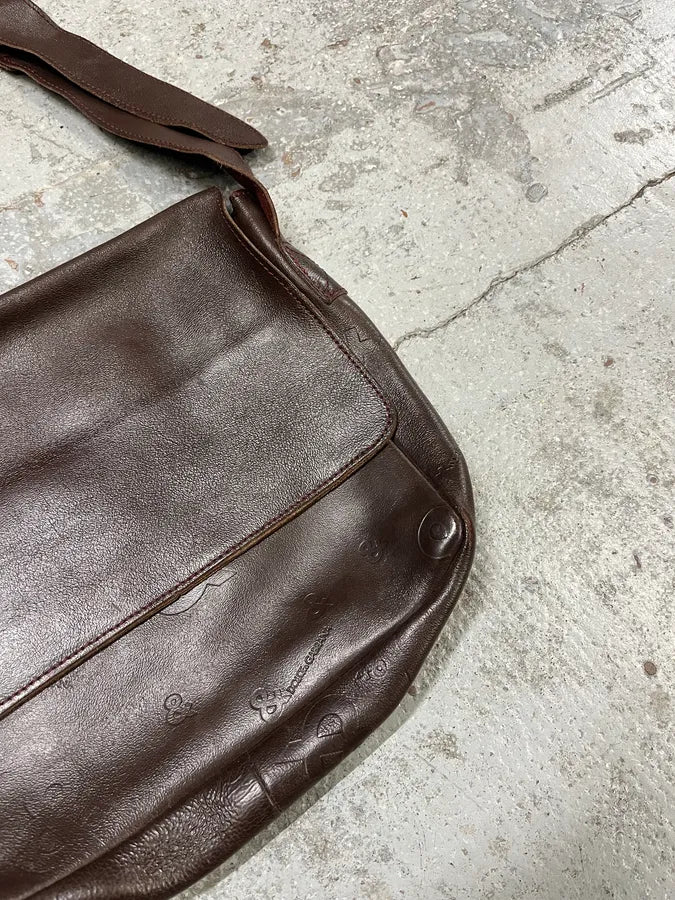 2000s Dolce & Gabbana Brown Leather Shoulder Bag FJnwRVq 3