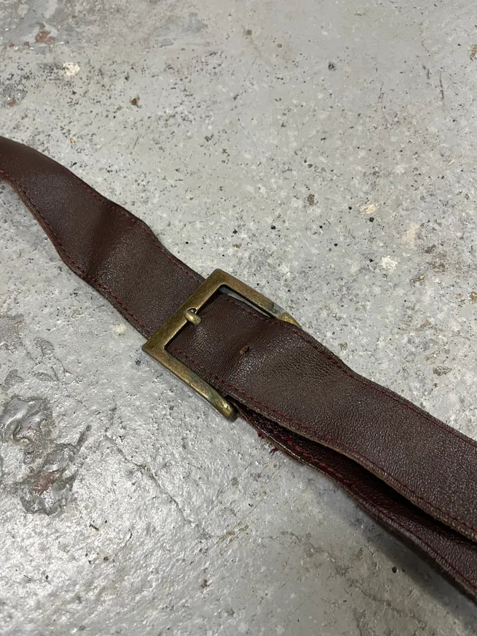 2000s Dolce & Gabbana Brown Leather Shoulder Bag FJnwRVq 4