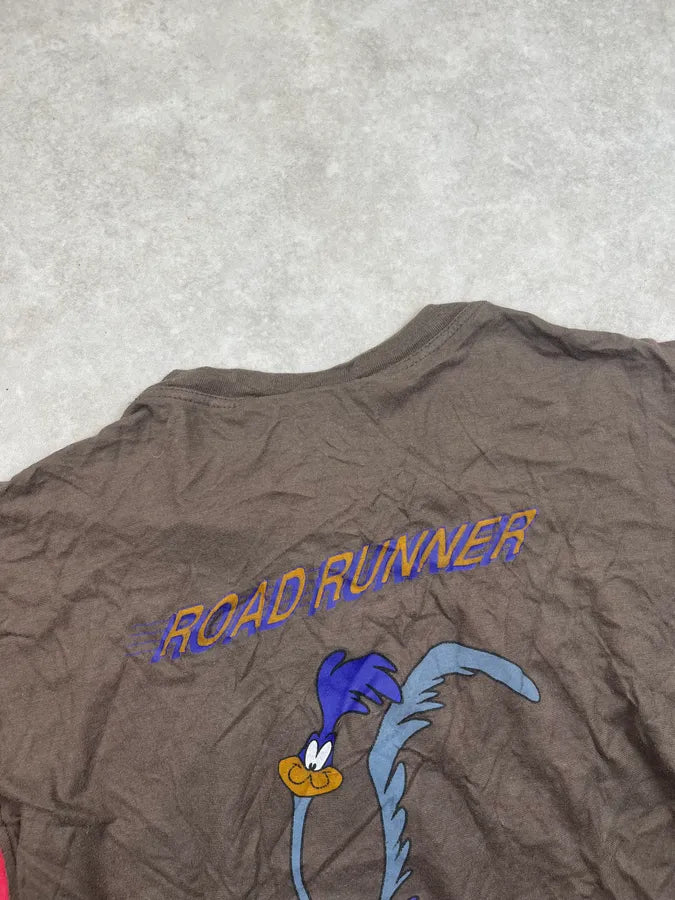 2000s Dolce & Gabbana Brown Looney Tunes Mep Mep Coyote T-Shirt GiGpuxy 6