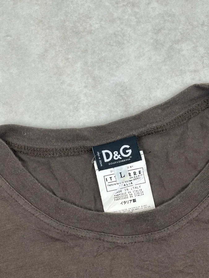 2000s Dolce & Gabbana Brown Looney Tunes Mep Mep Coyote T-Shirt GiGpuxy 7