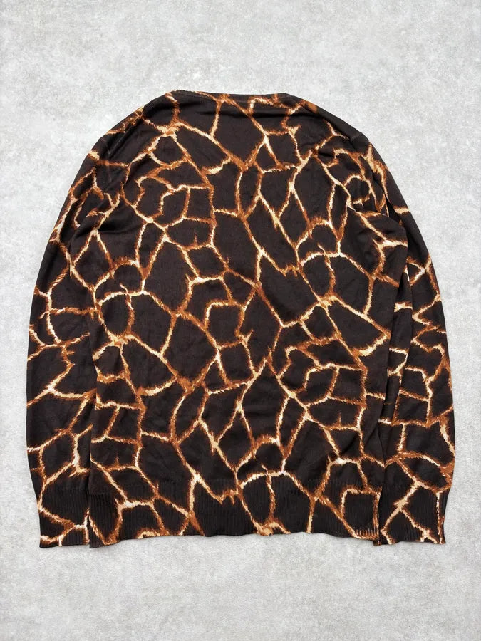 SS1997 Dolce & Gabbana Brown Magma Cardigan rrfoUmu 5